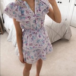 LoveShackFancy Lou Double Ruffle Dress